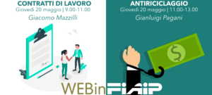 Scopri di più sull'articolo WEBinFIAIP ER – 20/05/2021 | Contratti di lavoro – Antiriciclaggio