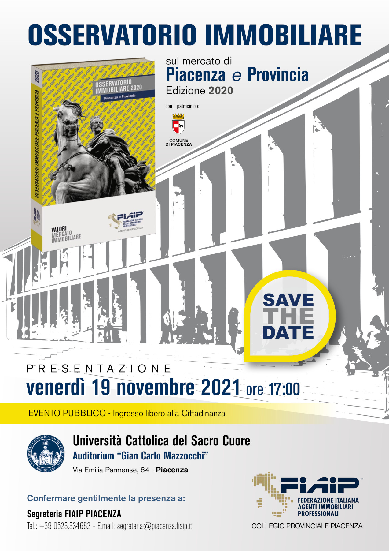 Scopri di più sull'articolo PIACENZA – 19/11/2021 | Presentazione Osservatorio  Immobiliare