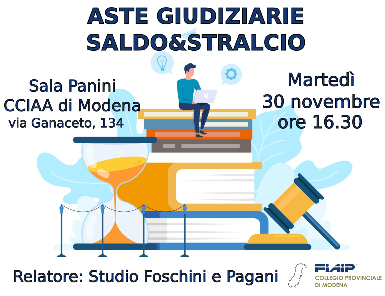You are currently viewing MODENA – 30/11/2021 | Aste Giudiziare e pratica del Saldo&Stralcio