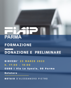 Scopri di più sull'articolo PARMA – 27/04/2023 | Privacy&Antiriciclaggio