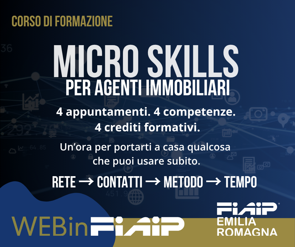 Al momento stai visualizzando EMILIA ROMAGNA | Micro Skills per Agenti Immobiliari